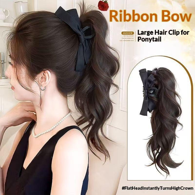 Ribbon Bow Gift - Parrucca a coda di cavallo con