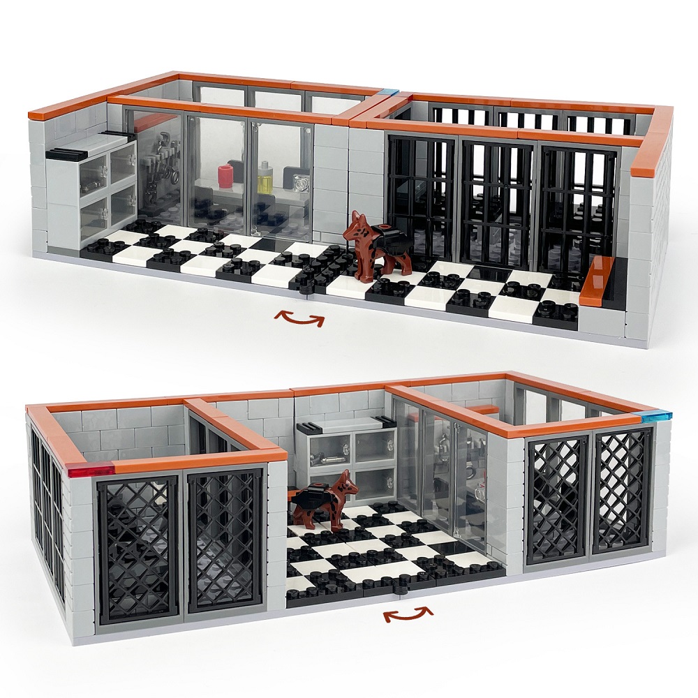 Lego Set Creator - 302PCS Prison City Stazione di Polizia