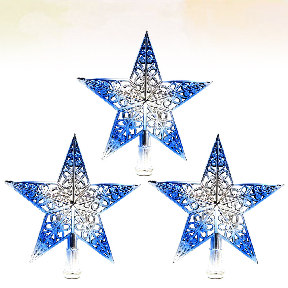 Star Tree Topper - 3 Pezzi Stella Cava da 20