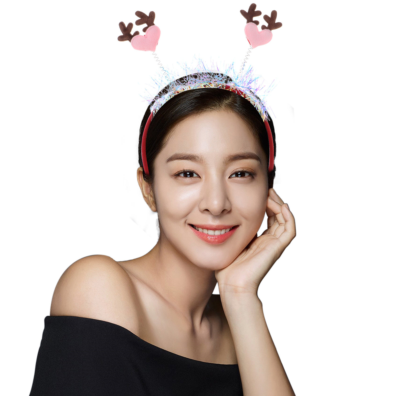 Cerchietto con Cuore Glitterat - Reindeer Antlers Headband recensione e prezzo