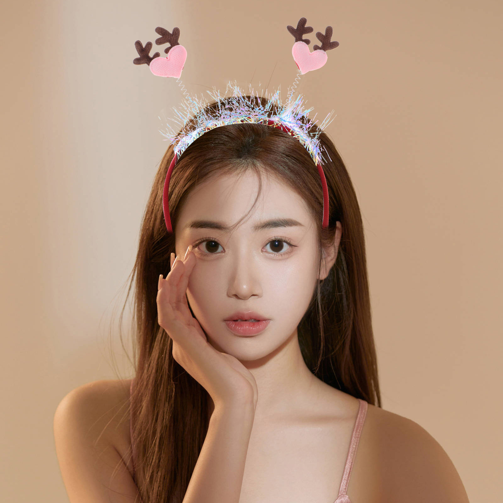 Cerchietto con Cuore Glitterat - Reindeer Antlers Headband recensione e prezzo