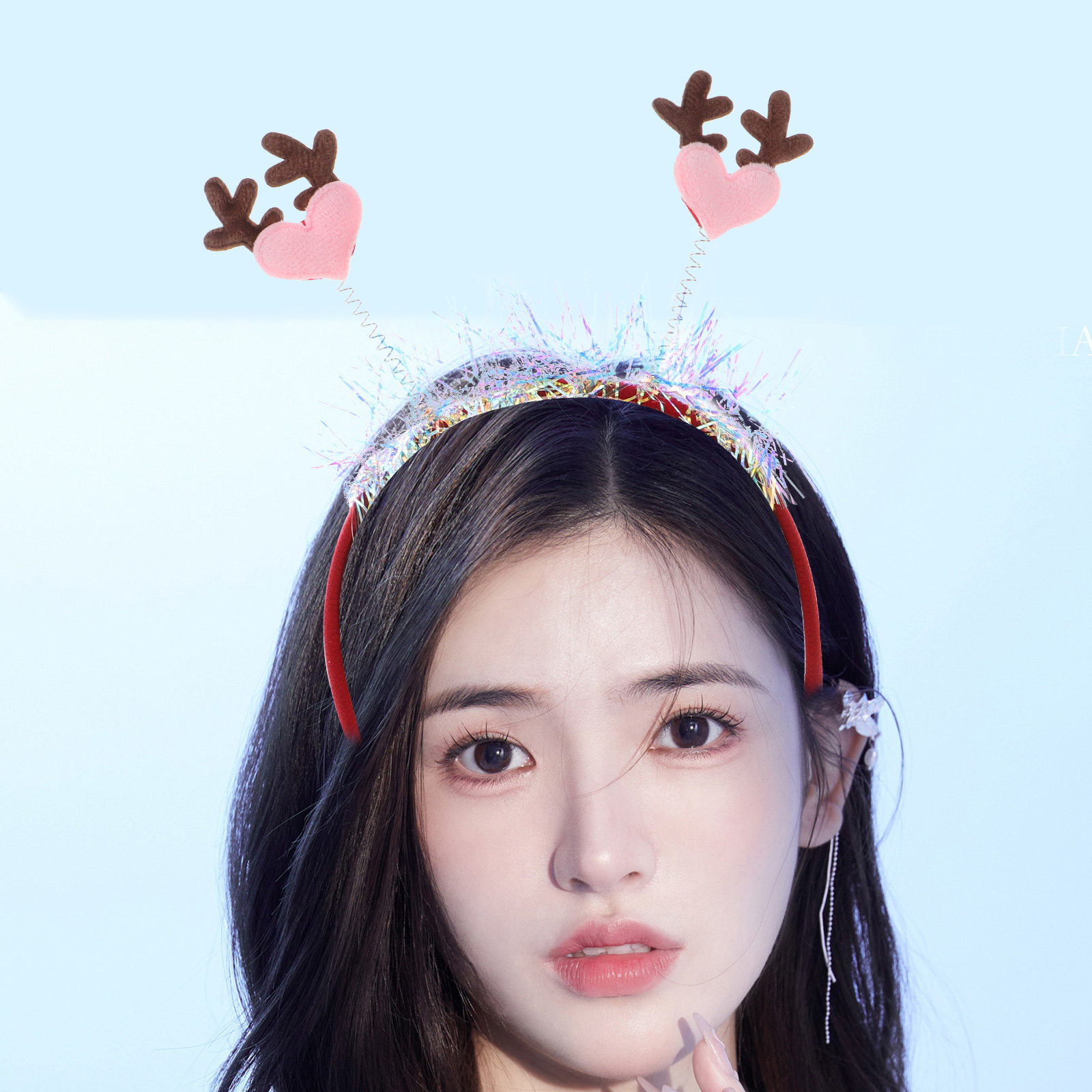 Cerchietto con Cuore Glitterat - Reindeer Antlers Headband recensione e prezzo