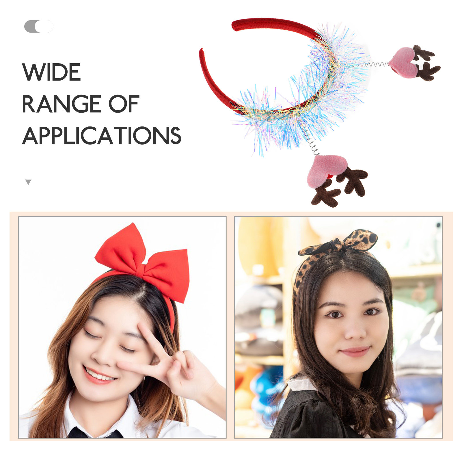 Cerchietto con Cuore Glitterat - Reindeer Antlers Headband recensione e prezzo