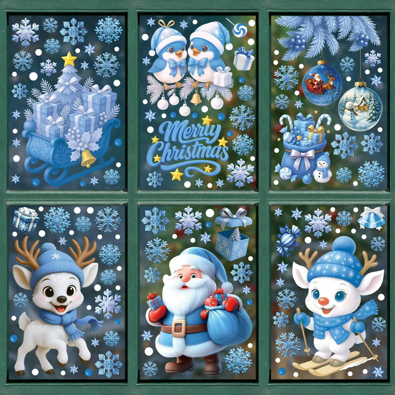 Adesivi Statici Natalizi in PV - Snowflake Window Decal recensione e prezzo